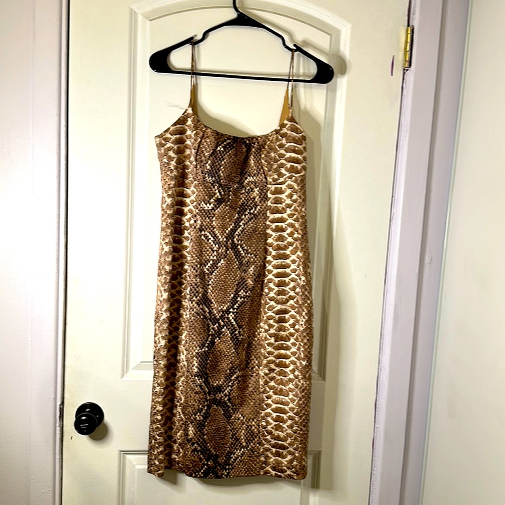 Vintage Tracy Reese snakeskin print dress by Bergdoff Goodman